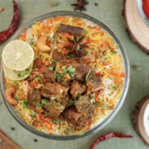 Chicken or Lamb Tikka Biriyani